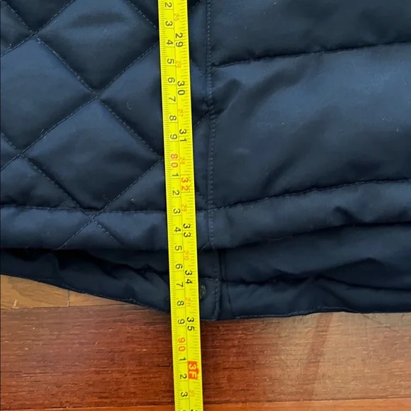 Womens Medium Guess Navy Blue Thick Long Hooded Jacket - Picture 8 of 10